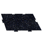 Edgewood - IN2FIT - 16.6" x 23.5" x 1/4" - dalle de fitness emboîtable à absorption des chocs et du son - baie - paquet de 9 -Caoutchouc recyclé lié au polyuréthane