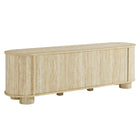 Modway - Overture Ovale 63 po Faux travertin Meuble TV, Travertin-Meuble TV ovale