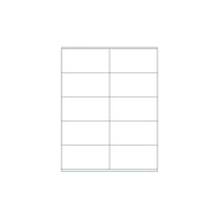 Spicers  - Étiquettes laser blanches - Vierges non couchées - Feuilles de 8-1/2 po x 11 po - 10 étiquettes de 4 po x 2 po par feuille - Paquet de 250-Étiquette d’expédition vierge