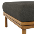 Modway - Wren Terrasse extérieure Bois de teck Ottoman in Gris silex naturel-8