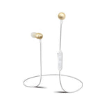 Écouteurs sans fil rechargeables Sharper Image avec microphone - or (SBT533GD)-Son stéréo sans fil haute définition