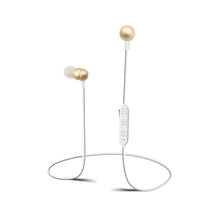 Écouteurs sans fil rechargeables Sharper Image avec microphone - or (SBT533GD)-Son stéréo sans fil haute définition