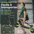 Gyrocopters - Trottinette électrique Plaid 3.0 pour adultes et adolescents - Vitesse 45 km/h, autonomie 45 km - Application - Noir-Restez informé grâce à un tableau de bord LED intuitif affichant votre vitesse, le niveau de la batterie et les informations de trajet