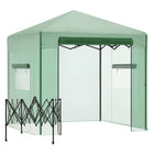 Outsunny serre portative pop-up 8 pi x 6 pi-Convient pour les plantes, légumes, fruits, élevage de fleurs  
