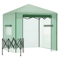 Outsunny serre portative pop-up 8 pi x 6 pi-Convient pour les plantes, légumes, fruits, élevage de fleurs  
