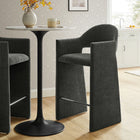 Modway - Talia 41 pouces Tissu rembourré Tabouret de bar - Fusain-Cadre en bois courbé