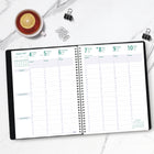 Blueline - 2027 agenda hebdomadaire/mensuel Timanager 13 mois 7 jours Blueline – 11 po x 8 1/2 po – noir-100 % de papier recyclé post-consommation