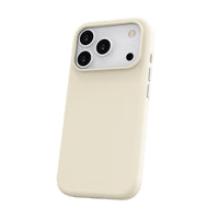 TUFF8 - Étui GlideAir Mag Blanc iPhone 17 Pro-Extérieur doux au toucher : finition soyeuse, agréable à tenir et offrant une bonne prise