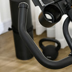 Soozier - Vélo D’Exercice Stationnaire Vertical Réglable Avec Écran Lcd - Noir-Mouvement fluide et silencieux, adapté à la maison, au bureau et à la salle de sport  