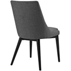 Modway - Viscount Tissu Chaise à manger - Gris-Tissu fin en polyester
