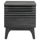 Modway - Render Table de chevet, Fusain-Pieds en bois effilés