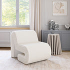 Zuo - Opam Fauteuil d’appoint - Blanc-Supporte jusqu'à 250 lb