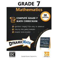 Dynamic Math - Cahier d'exercices, Saskatchewan, 7e année-Couvre le programme de mathématiques de 7e année de la Saskatchewan