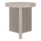 Hudson&Canal - Table d'appoint ron Holm 22" L - Aulne blanc-La table est fabriquée à partir de matériaux MDF de haute qualité et durables