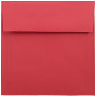 JAM Paper - Enveloppes d'invitation carrées colorées - 6 x 6 - rouge recyclé - paquet de 25-Caractéristiques de l'enveloppe : Fermeture en gomme à rabat droit, finition en papier lisse de haute qualité, fabriquée à partir de 30 % de matériaux recyclés