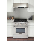 Kucht - 30 po Série KNG Cuisinière Pro Style au gaz naturel - Acier inoxydable-Porte de four interchangeable disponible en neuf couleurs