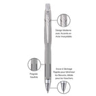uniball - Jetstream RT Stylo à bille - 0,7 mm - Noir - Paquet de 3-La technologie d’encre à séchage rapide résiste aux taches et bavures, idéale pour les personnes gauchères
