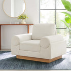 Modway - Oasis Rembourré Tissu Fauteuil - Ivoire-Tissu polyester résistant aux taches