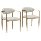 Zuo - Zens Chaise de salle à manger - Gris plume - Ensemble de 2-Assemblage requis
