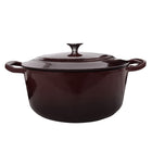 JS Gourmet - Casserole 5,5 Qt – Rouge bordeaux-Construction durable en fonte