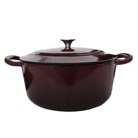 JS Gourmet - Casserole 5,5 Qt – Rouge bordeaux-Construction durable en fonte