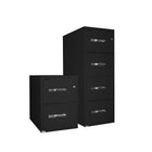 Gardex – Classeur vertical 25, 4 tiroirs légal, ignifuge, 54 haut. x 19 3/4 larg. x 25 prof. (po), noir (GXGF-25-4-BK)-Peinture texturée noire