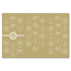 Geographics - Or Flocons de Neige Sceaux - 1,25 po - 40 Pqt-1,25 diamètre