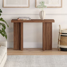 Hudson&Canal - Console Dimitra 42" L - Noyer satiné-Caractéristiques assemblage facile