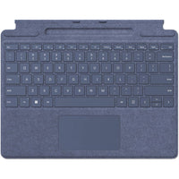 Microsoft - Clavier copilote Surface Pro avec rangement pour stylet - Saphir - Bilingue-Pour Surface Pro, 8, 9 et 10