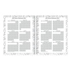 Blueline - 2027 agenda hebdomadaire/mensuel à colorier DoodlePlan avec reliure à double spirale – 11 po x 8 1/2 po – design Botanica – bilingue-Chaque page a un dessin à colorier