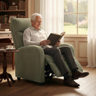 HOMCOM - Fauteuil inclinable push back avec assise rembourrée pour home cinéma - vert foncé-Le fauteuil inclinable dispose d’une base robuste et solide pour une durabilité accrue 
