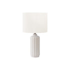 Monarch Specialties - Luminaire - 23 po H Lampe De Table - Crème Céramique - Abat-Jour Ivoire / Crème - Contemporain - Moderne-Cette élégante lampe de table de 23 pouces de haut est dotée d'une base chic en céramique crème brillante nervurée et d'un abat-jour sophistiqué en tissu ivoire, ce qui en fait la pièce d'accentuation parfaite pour rehausser n'importe quel style de décoration
