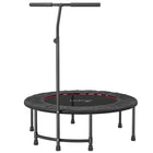 Soozier - Mini Trampoline D’Exercice 39 po, Rebondisseur Fitness Intérieur - Noir-Base à 6 pieds en acier avec embouts en caoutchouc antidérapants pour une grande stabilité lors de l'utilisation    