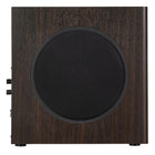 Edifier - Caisson de basses amplifié T5s avec haut-parleur longue portée de 8 po, puissance RMS de 70 W et basses profondes à 35 Hz – Marron-Le coffret en MDF de 18 mm, doté d’un haut-parleur orienté vers l’avant et d’un port acoustique orienté vers la droite, minimise la résonance pour offrir des basses serrées et nettes. Son fini à effet grain de bois et sa grille à profil bas s’intègrent harmonieusement à tout décor intérieur