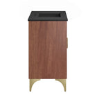 Modway - Daylight 36" Vanette de salle de bain - Noyer noir-Matchs non inclus