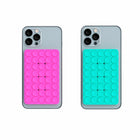 Blu Element - Poignée PhoneSquid - Bleu Aqua & Fuchsia - Paquet de 2-Compatibilité universelle : fonctionne avec tous les smartphones