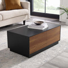 Modway - Holden 36 po Table basse - Noyer noir-Armoires à pousser pour ouvrir