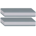 Ashley Productions - ASH10869-24 Guide de lecture à double bande de phrase - 1-1/4" x 7-1/4" - gris - paquet de 24-Suivez facilement l'impression à travers la fenêtre teintée transparente.