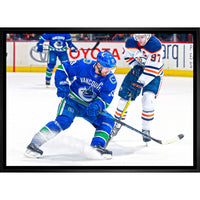 Henrik Sedin Vancouver Canucks - Toile encadree - 31" x 22"-Impression sur toile de qualité supérieure avec bordures enveloppées