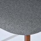 Homy Casa - Chaises d'accueil rembourrées - Lot de 2, tissu gris-Dimensions de l'article : 51 cm L x 53,5 cm P x 81,5 cm H, capacité de 250 lb.