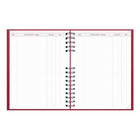 Brownline - 2027 agenda quotidien CoilPro – 10 po x 7 7/8 po – rouge-Inclus: une liste des dates importantes, des tableaux de conversion métrique, une carte, des pages de notes, une section pour le suivi des dépenses, ainsi qu'un espace pour les contacts (téléphone/adresse/email)