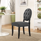 Modway - Button Restauration Fauteuil d’appoint - Gris-Cadre en caoutchouc massif