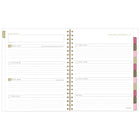 AT-A-GLANCE - Agenda hebdomadaire/mensuel BADGE floral 2027 - 11 po H x 8 1/2 po l - multicolore - bilingue-Format des pages : 11 po H x 8 1/2 po l
