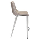 Zuo - Magnus Tabouret de comptoir - Brun/Silver - Ensemble de 2-Dimensions: 21,7 po L x 20,7 po L x 39,8 po H