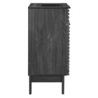 Modway - Render 18" Vanette de salle de bain - Noir charbon-Comptoir intégré
