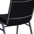 Flash Furniture – Chaise empilable robuste noire à motifs à revêtement Hercules rembourrée de 3 po, 4/pqt-Coussins profilés