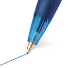 BIC - Stylo à bille Glide Original rétractable – 1,0 mm – bleu – paquet de 12-Ces stylos BIC sont dotés d’une pince en plastique pratique pour les attacher aux poches et aux cahiers