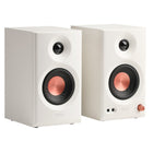 Edifier - Enceintes de studio MR3 certifiées audio Hi-Res, avec entrées de connexion multiples et puissance RMS de 36 W – Blanc-Connectivité étendue – Entrées TRS équilibrées, RCA et AUX, sortie pour écouteurs, ainsi que Bluetooth avec prise en charge de la connexion multipoint. Les entrées RCA et AUX permettent de brancher simultanément plusieurs appareils audio