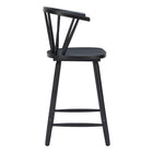 Zuo - Stenger Tabouret de comptoir - Noir - Ensemble de 2-Garantie limitée de 3 ans