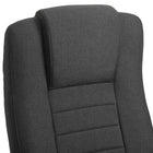 Vinsetto - Chaise de bureau à haut dossier à hauteur réglable avec roulettes-Matériau : Lin (polyester), éponge, métal, PU